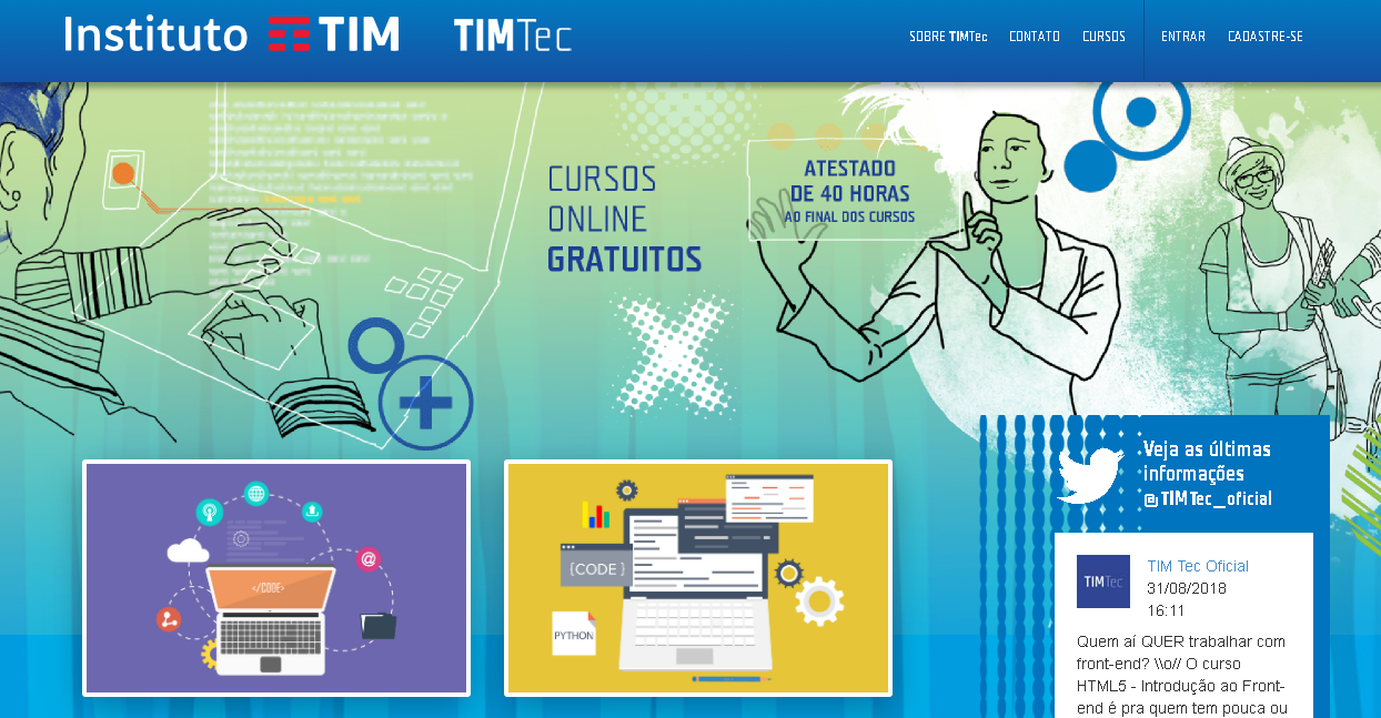 Plataforma TIM Tec completa dez anos com quase 150 mil pessoas cadastradas